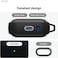 elago EDC Hang compatible with Samsung Galaxy Buds3 case and Galaxy Buds 3 Pro case cover with carabiner - Black
