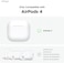 Elago AirPods 4 AW5 case - Light Grey