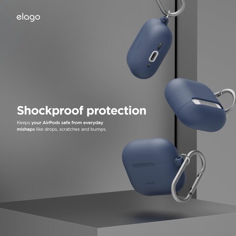Elago AirPods 4 Silicone Hang case - Jean Indigo