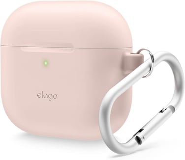 Elago AirPods 4 Silicone Hang case - Sand Pink