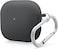 elago Liquid Hybrid Hang compatible with AirPods 4 case cover (2024) with Carabiner - Black