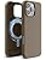 elago Magnetic Leather case for iPhone 16 Pro MAX Compatible with MagSafe, Vegan Leather, Shockproof, Water-Resistant - Taupe