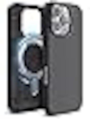elago Magnetic Leather case for iPhone 16 PRO Compatible with MagSafe, Vegan Leather, Shockproof, Water-Resistant - Black