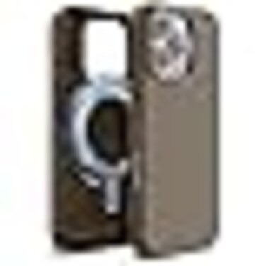elago Magnetic Leather case for iPhone 16 PRO Compatible with MagSafe, Vegan Leather, Shockproof, Water-Resistant - Taupe
