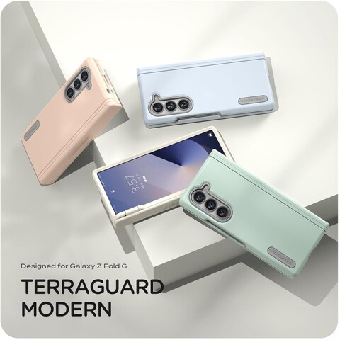 VRS Design Terra Guard Modern for Samsung Galaxy Z Fold 6 case cover (2024) with [Hinge Protection] - Lemonade