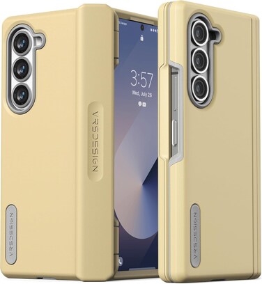 VRS Design Terra Guard Modern for Samsung Galaxy Z Fold 6 case cover (2024) with [Hinge Protection] - Lemonade