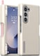 VRS Design Terra Guard Modern S [S-Pen Holder edition] for Samsung Galaxy Z Fold 6 case cover (2024) with [Hinge Protection] - Cream