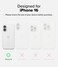 Ringke - iPhone 16 Case Cover , Fusion Magnetic Series , Matte Clear