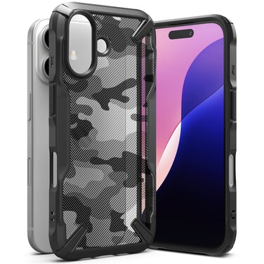 Ringke - iPhone 16 Case Cover , Fusion X Design Series , Camo Black