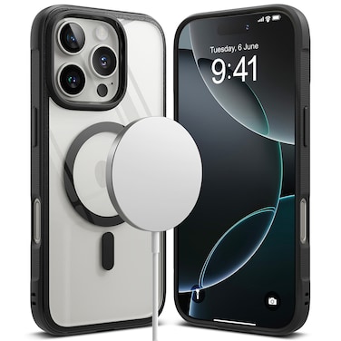 Ringke - iPhone 16 Pro Max Case Cover Fusion Bold Magnetic Series Back Phone Cover- Black