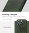 Ringke - iPhone 16 Pro Max Case , Onyx Series Flexible TPU Shockproof Rugged TPU Bumper Drop Protection Phone Cover- Camo Green