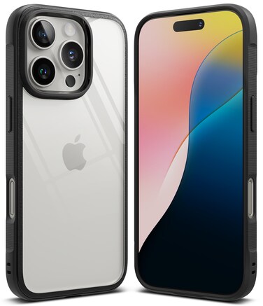 Ringke - iPhone 16 Pro Case Cover , Fusion Bold Series, Shockproof Bumper Phone Back Cover- Black