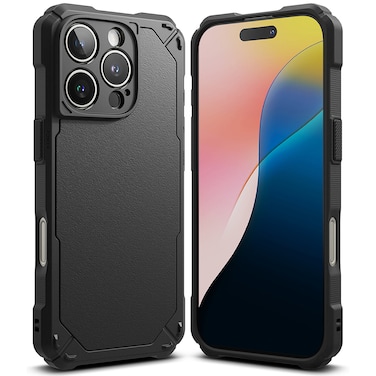 Ringke - iPhone 16 Pro Max Case Cover Rugged Gear Series Back Phone Cover- Black
