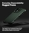 Ringke - iPhone 16 Pro Case , Rugged Gear Series [Compatible with MagSafe] Protective Phone Case Cover - Dark Green
