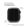 Ringke - Slim Case For Apple Watch 10 42mm, Bezel [Frame Only] Hard Polycarbonate Thin Cover- Clear + Light Gray