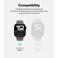 Ringke - Air Sports For Apple Watch 10 42mm Case Thin Soft Flexible Rugged TPU Raised Bezel Frame Cover - Black