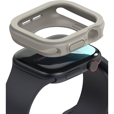 Ringke - Air Sports For Apple Watch 10 42mm Case Thin Soft Flexible Rugged TPU Raised Bezel Frame  Cover - Warm Gray