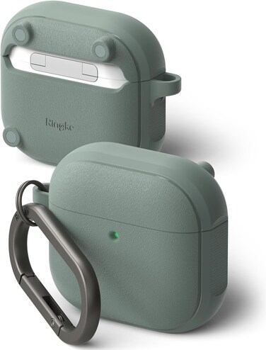 Ringke - AirPods 4 Case, Onyx Magnetic Series [Compatible with Magsafe Charger] - Sage Green
