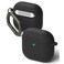 Ringke - Silicone Case for AirPods 4 , Anti-Scratch Shockproof Oil Smudge Proof Protective Cover with Keychain -Black
