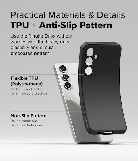 Ringke - Samsung Galaxy S24 FE Case Cover Onyx Series - Black