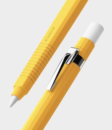 Ringke - Apple Pencil (2nd generation) &amp; Apple Pencil Pro Silicone Drafting Pencil Case Cover Yellow
