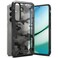 Ringke Fusion-X Compatible with Samsung Galaxy S25 5G Case (2025) , Clear Hard Back with Shockproof Protective Bumper Phone Cover for Galaxy S25 - Camo Black
