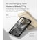 Ringke Fusion-X Case Compatible with Samsung Galaxy S25 Plus 5G Case (2025) , Clear Hard Back with Shockproof Protective Bumper Phone Cover for S25 Plus - Camo Black