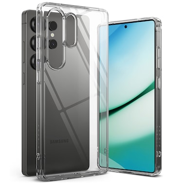 Ringke Fusion Compatible with Samsung Galaxy S25 Ultra 5G Case (2025) , Anti-Fingerprint Transparent Thin Hard Back Shockproof TPU Protective Bumper Phone Cover - Clear