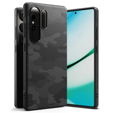 Ringke Onyx Compatible with Samsung S25 Ultra 5G Case (2025), Enhanced Grip Tough Flexible TPU Shockproof Rugged TPU Bumper Drop Protection Phone Cover- Camo Black
