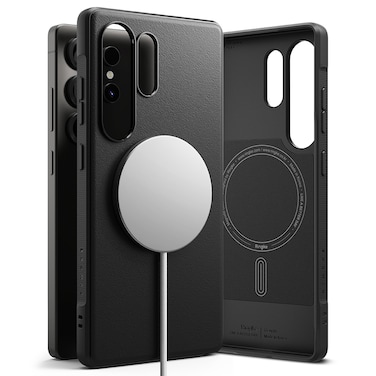 Ringke Onyx Magnetic Compatible with Samsung S25 Ultra 5G Case (2025), Enhanced Grip Tough Flexible TPU Shockproof Rugged TPU Bumper Drop Protection Phone Cover -Black