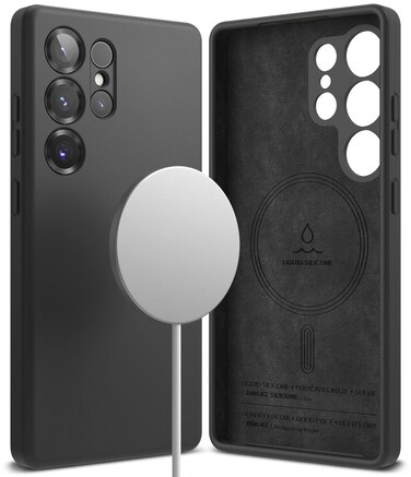 Ringke - Samsung Galaxy S25 Ultra Case Cover Silicone Magnetic Series - Black