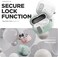 VRS Design Modern Lock compatible with Samsung Galaxy Buds3 case and Galaxy Buds 3 Pro case cover (2024) Secure Lock Protection with Carabiner - Marine Green