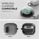 VRS Design Modern Lock compatible with Samsung Galaxy Buds3 case and Galaxy Buds 3 Pro case cover (2024) Secure Lock Protection with Carabiner - Marine Green
