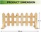 Egardenkart Wooden Picket Fence - 30x100cm   Decorative Garden Fence with Standing Foot   Outdoor Wooden Fence for Garden Landscaping, Plant Protection & Border Fencing