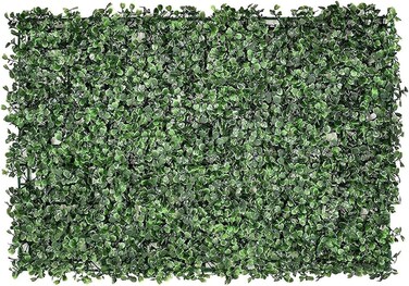 Egardenkart Artificial Boxwood Hedge Panels for Indoor Privacy, Greenery Wall Mat 40 x 60cm (1 piece)