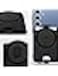Spigen Valentinus (MagFit+) Dual side Magnetic Wallet Card Holder [3 Cards] for Samsung Galaxy S25 series with Magnetic case only and MagSafe compatible with iPhone 16/15/14/13/12 Models - Black