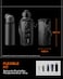 Spigen Life Magnetic Gym Bag Tumbler Carrier Holder for 20oz&ndash;40oz Water Bottle with Molle System, Mobile Phone Pocket Storage, Drawstring/Cord Lock, D-Ring Strap, Waterproof