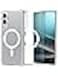 Spigen Ultra Hybrid MagFit for Samsung Galaxy S25 EDGE case cover [MagSafe compatible] - Clear White