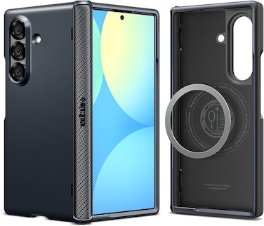 Spigen Slim Armor Pro MagFit for Samsung Galaxy Z Fold 7 case [MagSafe compatible] cover (2025) Hinge Coverage - Metal Slate