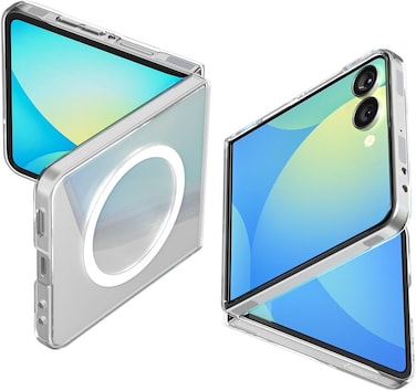 Spigen Air Skin MagFit for Samsung Galaxy Z Flip 7 case [MagSafe compatible] cover (2025) - Clear White