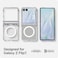 Spigen Ultra Hybrid Pro MagFit for Samsung Galaxy Z Flip 7 case [MagSafe compatible] cover (2025) with [Hinge Protection] - Clear White