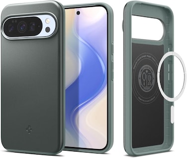 Spigen Thin Fit MagFit for Google Pixel 10 PRO case Pixel 10 case cover [Pixelsnap and MagSafe compatible] - Sage Green