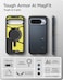 Spigen Tough Armor MagFit AI for Google Pixel 10 case Pixel 10 PRO case cover [Pixelsnap and MagSafe compatible] - Metal Slate