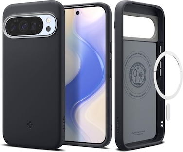 Spigen Nano Pop MagFit for Google Pixel 10 case Pixel 10 PRO case cover [Pixelsnap and MagSafe compatible] - Black Sesame