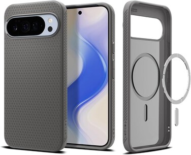 Spigen Liquid Air MagFit for Google Pixel 10 Pro XL case cover [Pixelsnap and MagSafe compatible] - Marble Gray