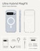 Spigen Ultra Hybrid MagFit for Google Pixel 10 Pro XL case cover [Pixelsnap and MagSafe compatible] - Clear White