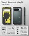 Spigen Tough Armor MagFit AI for Google Pixel 10 Pro XL case cover [Pixelsnap and MagSafe compatible] - Abyss Green