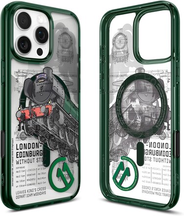 Spigen Ultra Hybrid T MagFit for iPhone 16 Pro MAX case cover [Camera Control Button Cover] MagSafe compatible [3D Spatial Effect with Hexa-Layer Print] - C11 Scotsman Fir