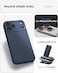 Spigen Liquid Air compatible with iPhone 17 Pro Max case cover (2025) - Navy Blue