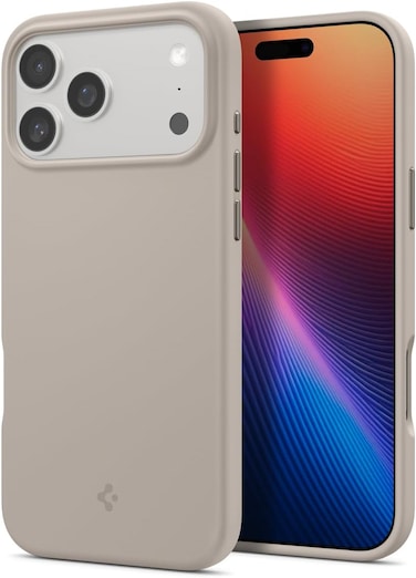 Spigen Silicone Fit MagFit for iPhone 17 Pro Max case cover [MagSafe compatible] - Stone